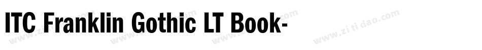 ITC Franklin Gothic LT Book字体转换